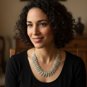 Elegant Silver Leaf Necklace for Women